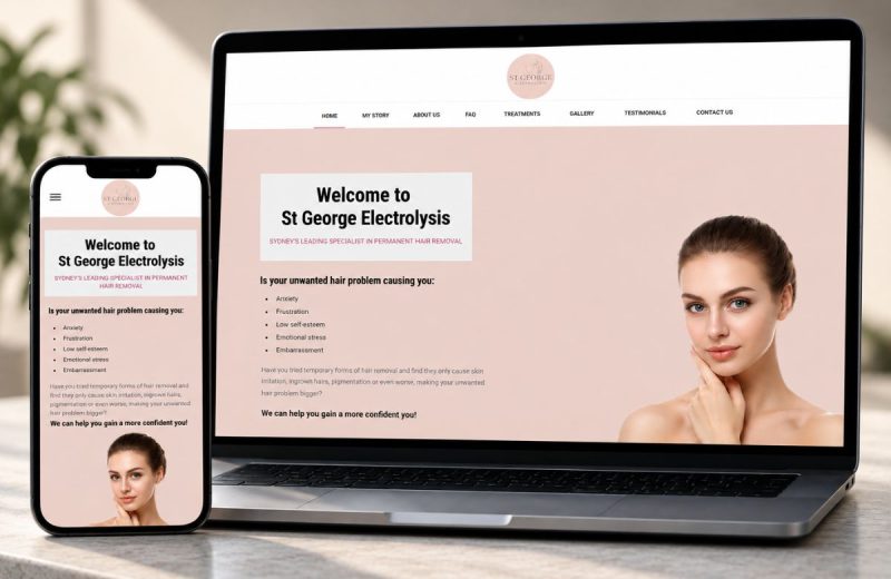 St George Electrolysis Website Design