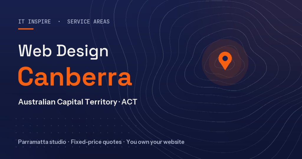 Web design Canberra - IT Inspire service area
