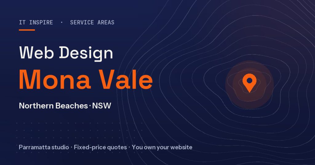 Web design Mona Vale - local websites by IT Inspire