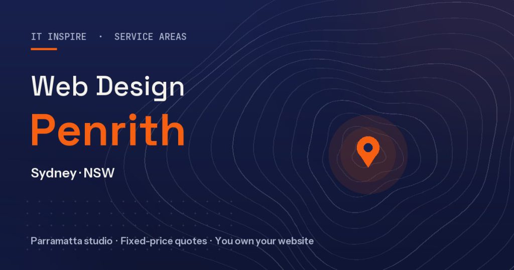 Web design Penrith - IT Inspire service area