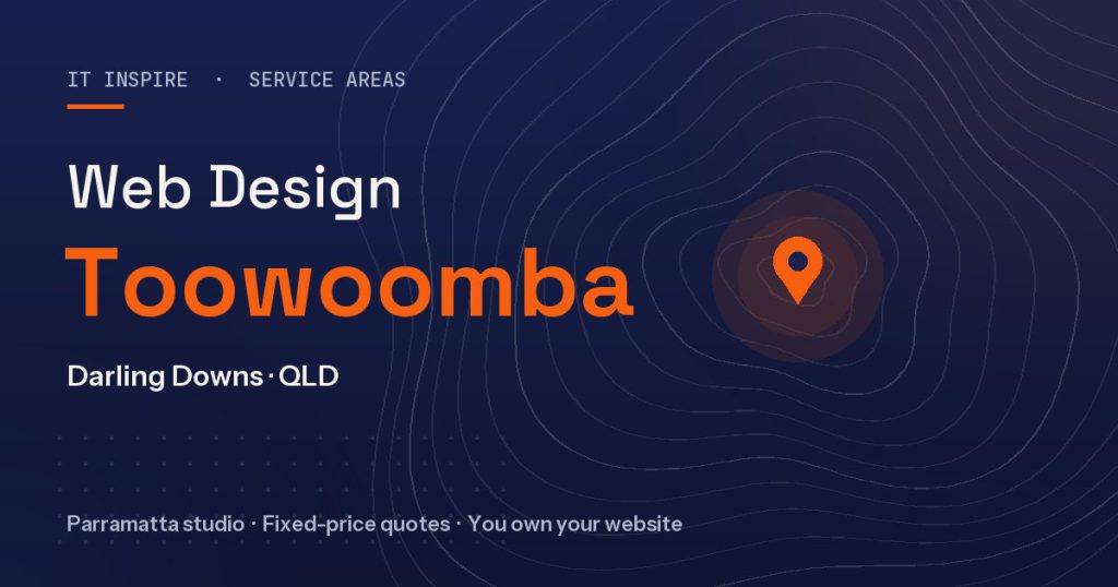 Web design Toowoomba - IT Inspire service area